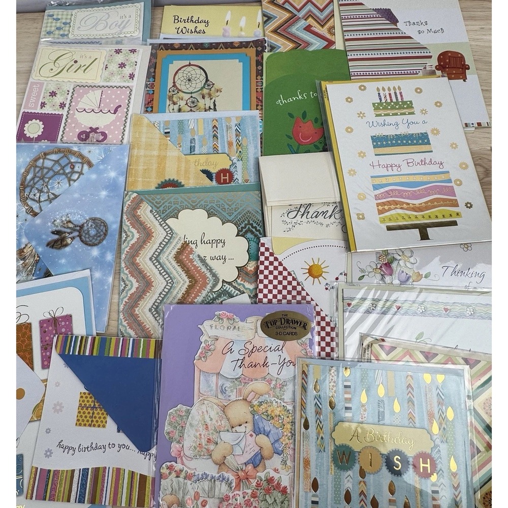 Mixed‎ Lot 120+ Assorted Greeting/ Note Cards VTG-Modern All Occasions Holidays